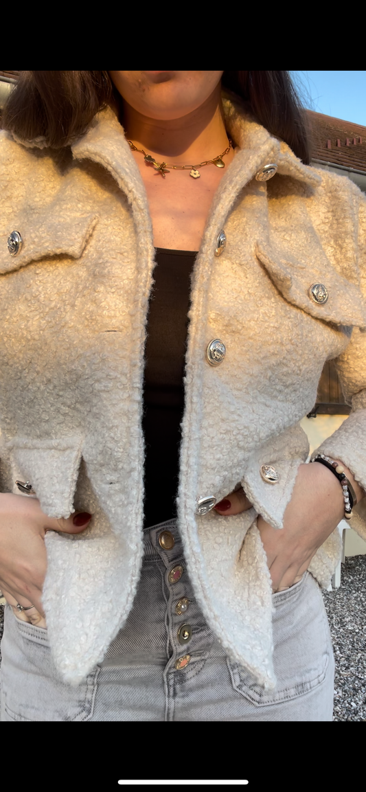 Veste bouclette - taille unique