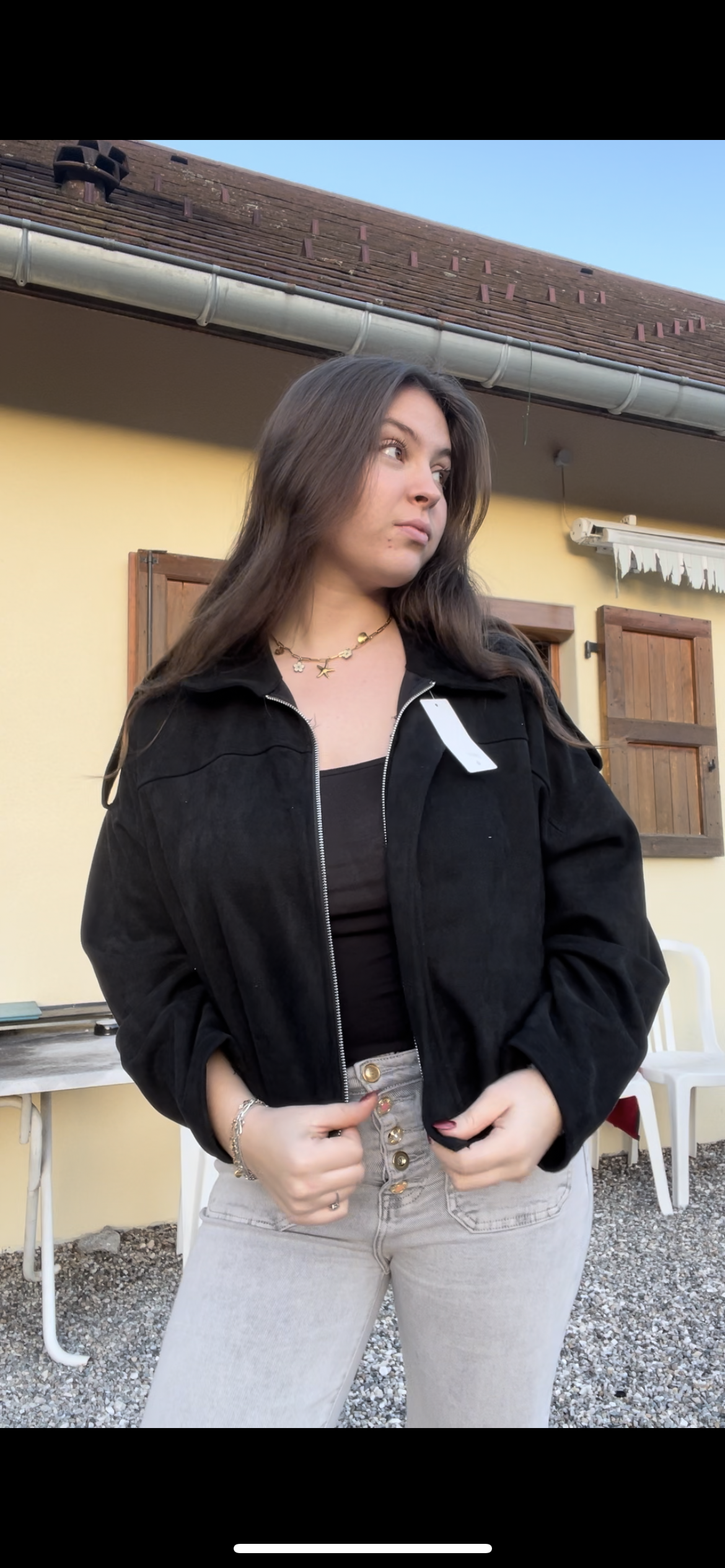 veste  effet daim - taille unique ￼