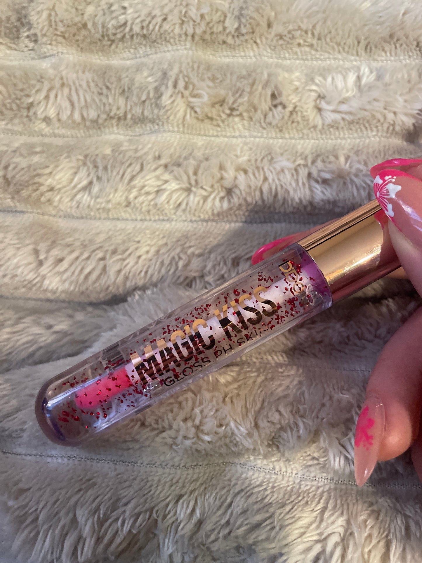 Gloss pailletée (coloration ph)
